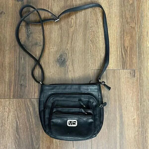Small black Multi Sak Crossbody purse